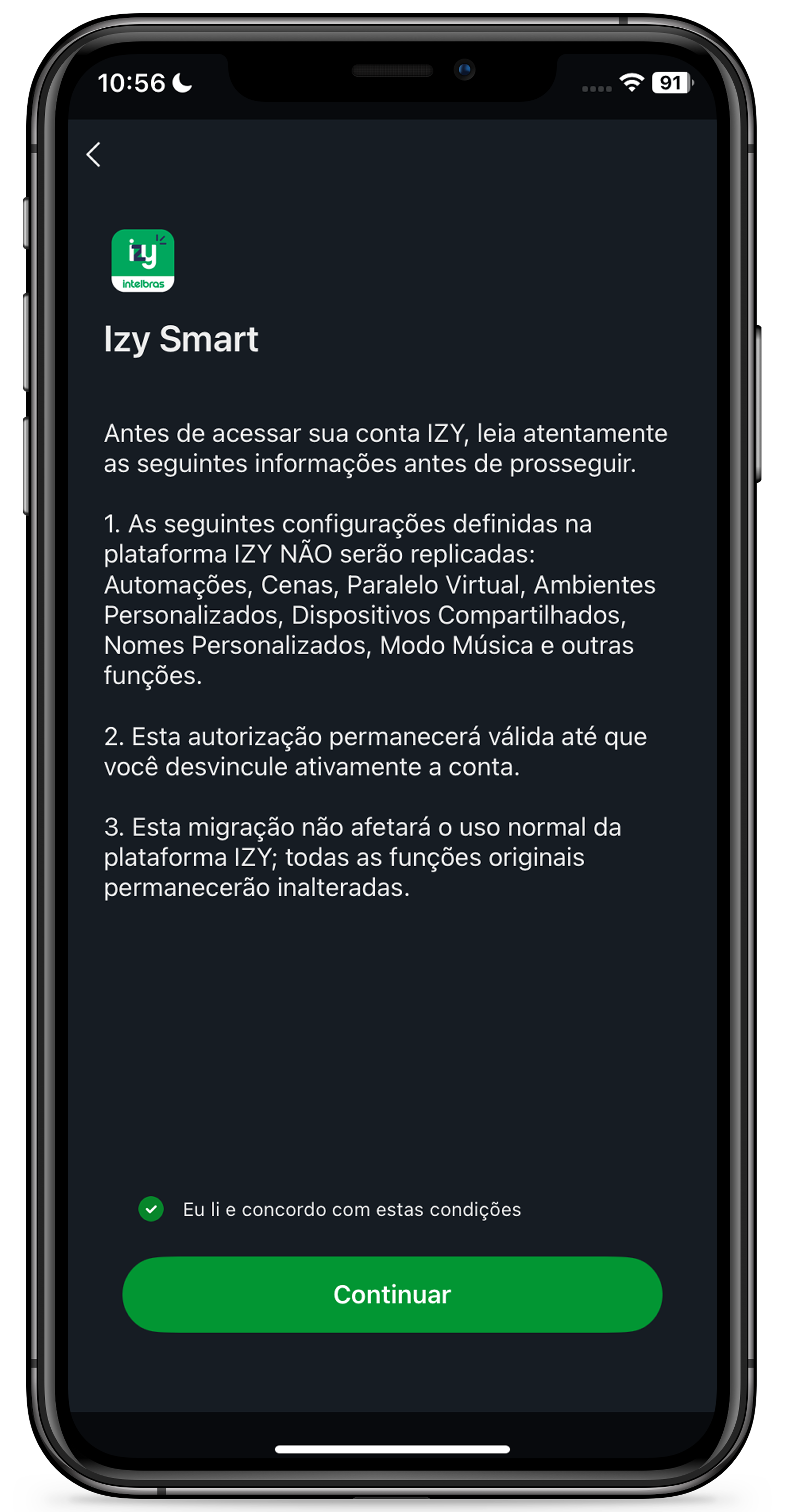 Integração Izy Smart - Passo 2